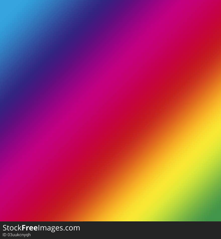 Colourful pattern of 6 colours of rainbow