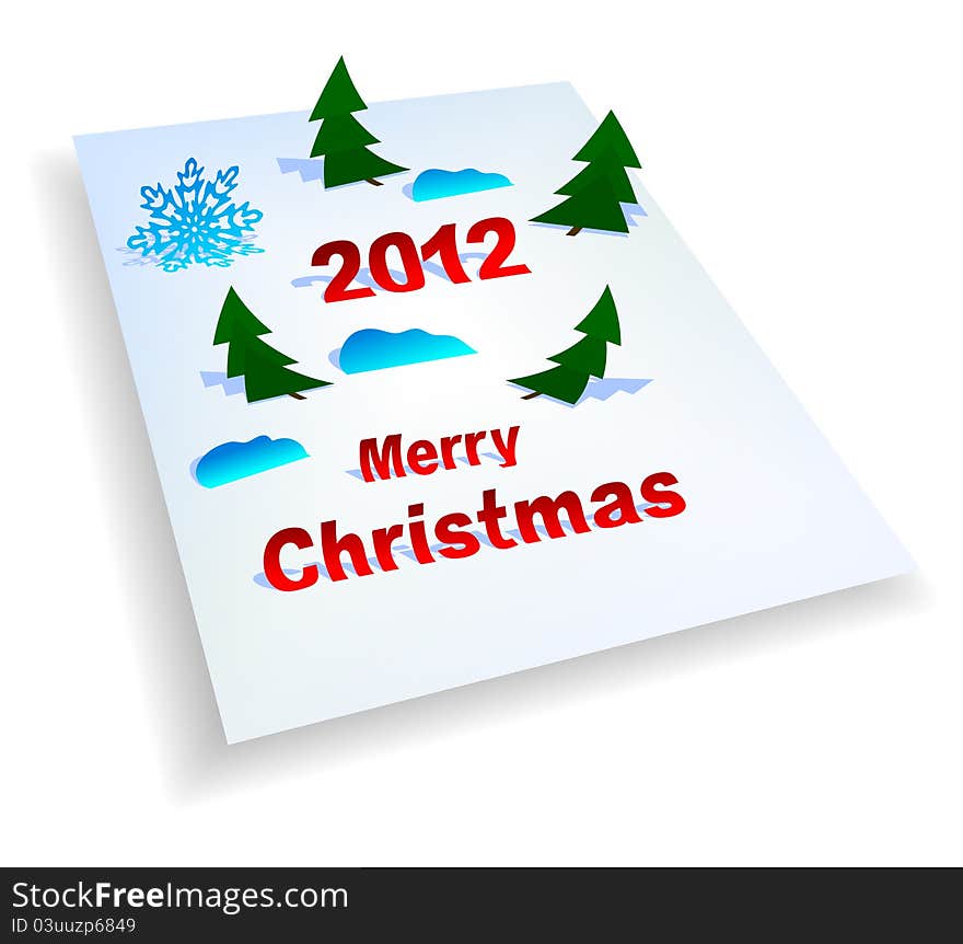 Christmas background in the form of postcards with applique. Christmas background in the form of postcards with applique