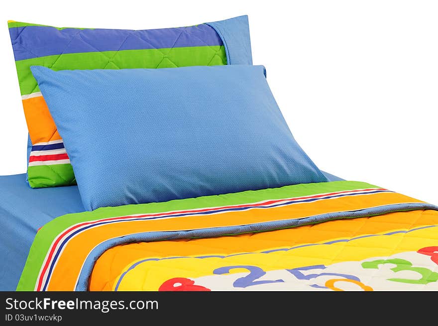 Soft pillows over bed spreads. Soft pillows over bed spreads.