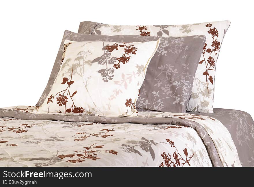 Soft pillows over bed spreads. Soft pillows over bed spreads.