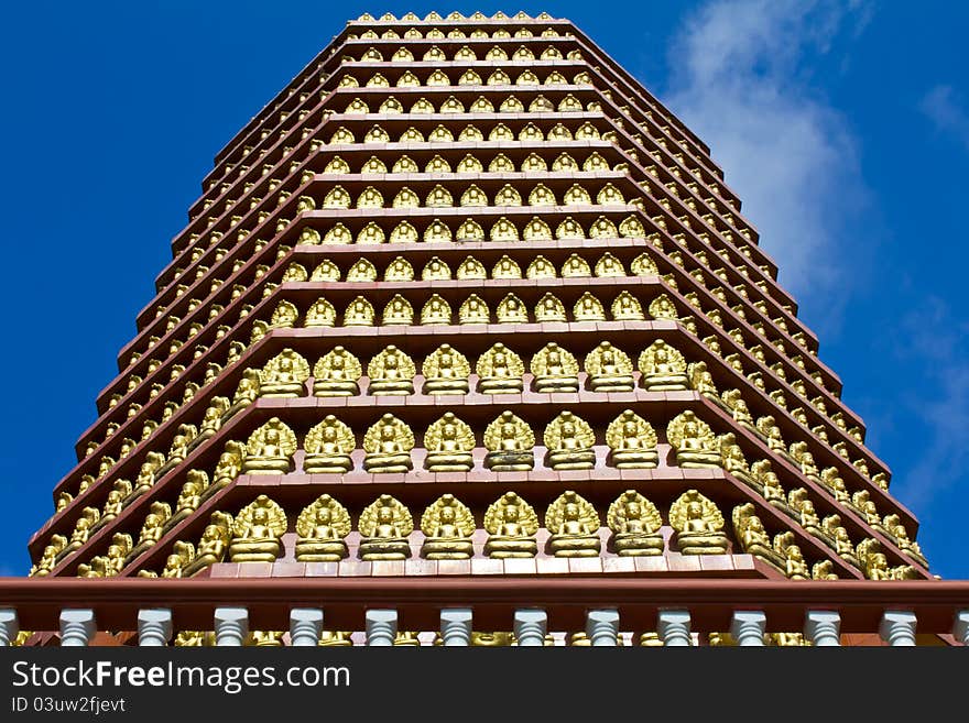 Golden Buddha statue.