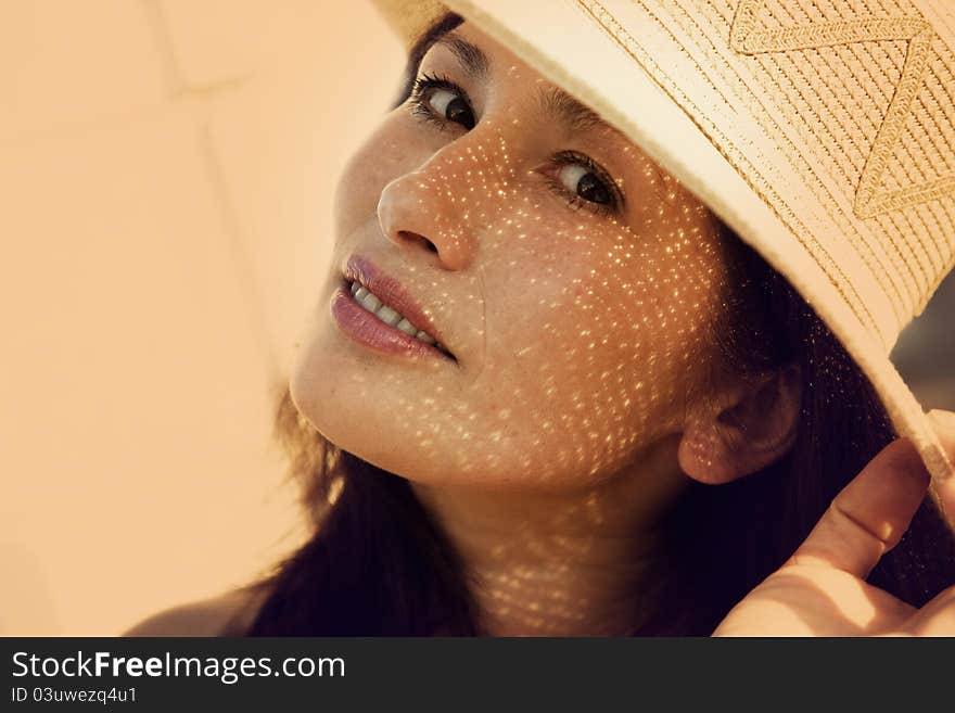 Portrait of a woman in a hat