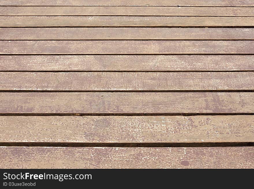 Closeup of wood plank, wood pathway