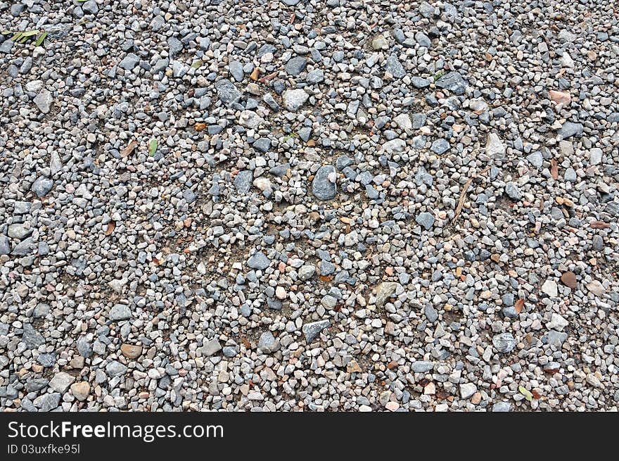 Closeup of gravel, rock, stone