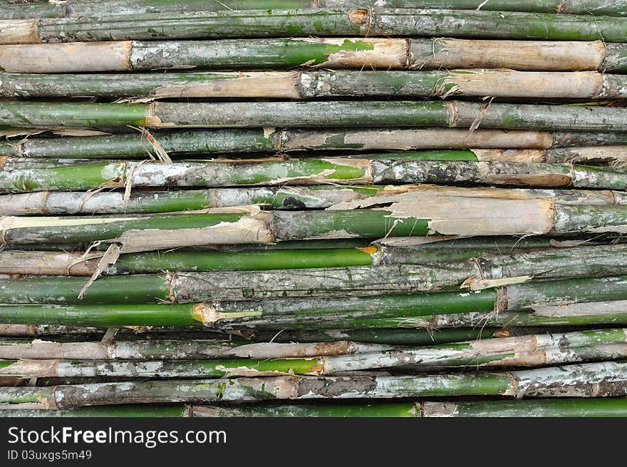 Stack of Bamboo background, Asia