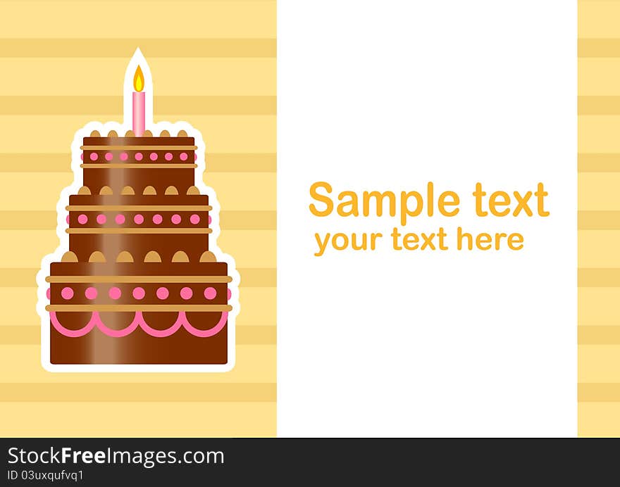 Background with cake