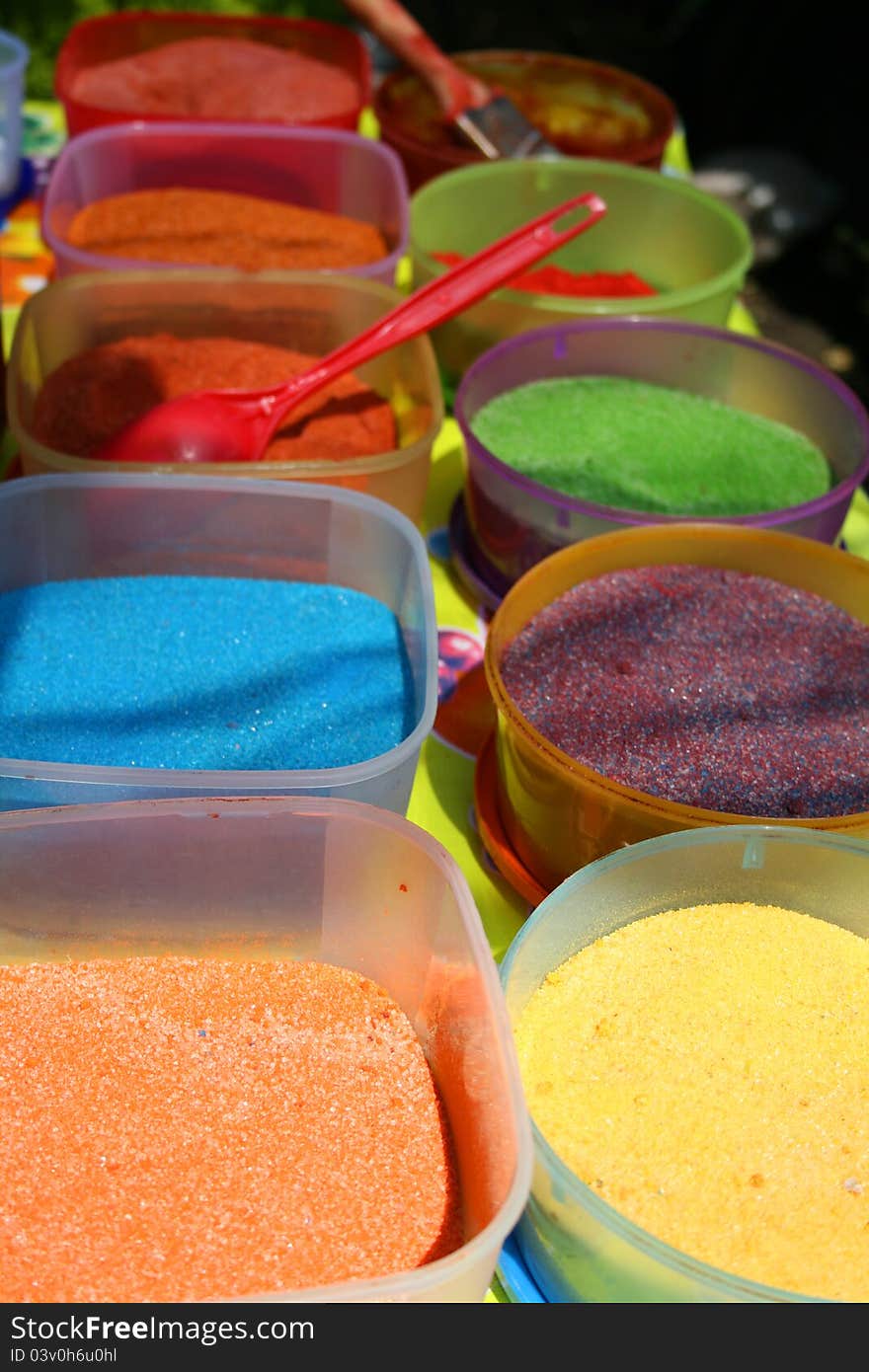 Colorfull sugar