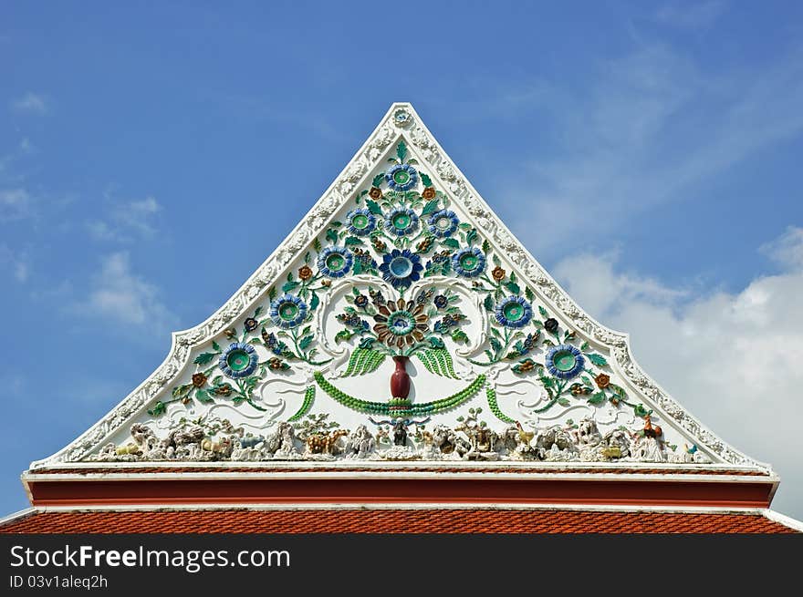 Temple Roof In Bangkok