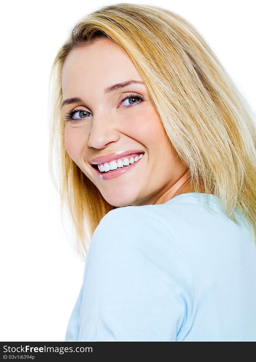 Beautiful happy smiling woman