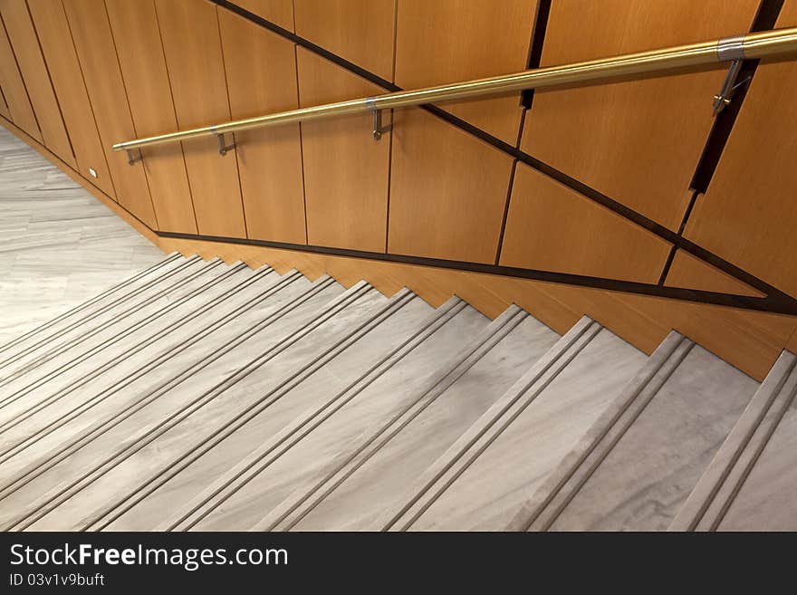 Decorating the hall Music Hall stairs. Decorating the hall Music Hall stairs