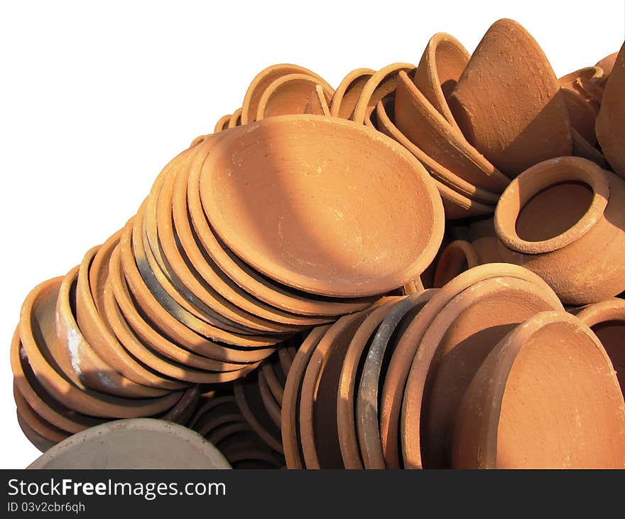 Beautiful clay pots