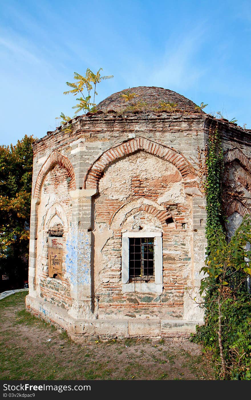 Old mosque at Thessaloniki city in Greece