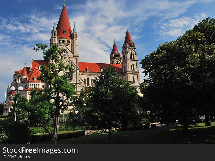 Beautiful church towers in vienna mexico space with many. Beautiful church towers in vienna mexico space with many