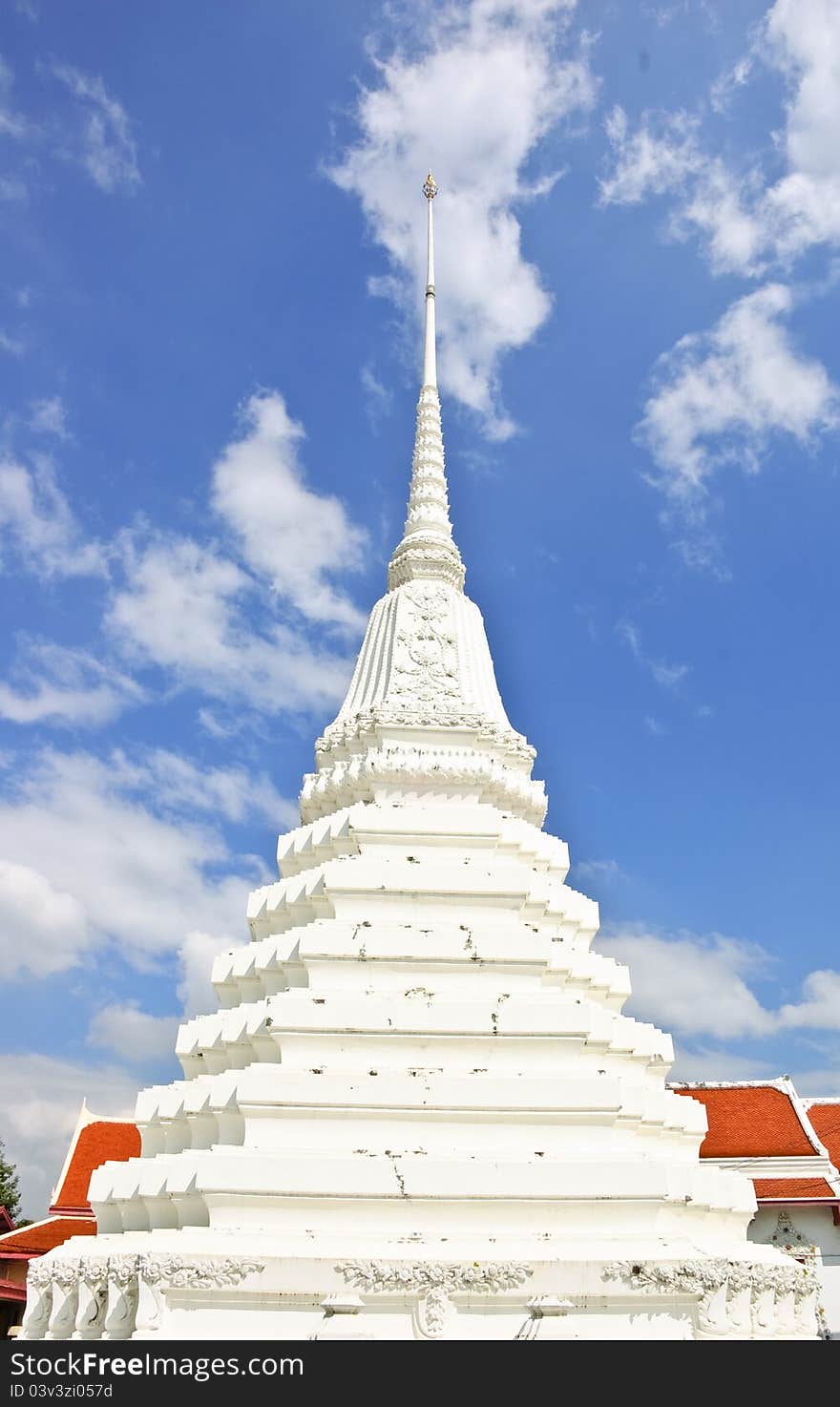 White Pagoda In Bangkok