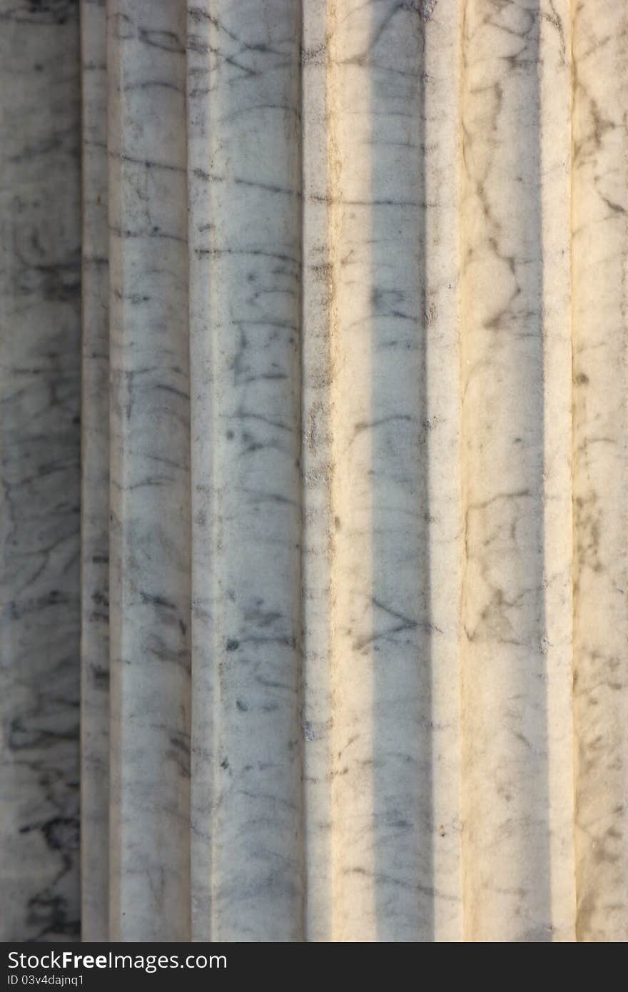 Abstract detail of a gray stone column ornament