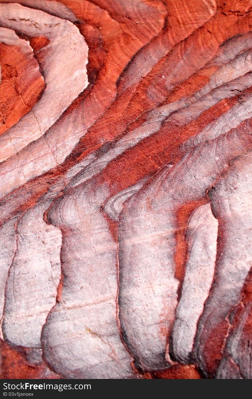 Sandstone gorge abstract pattern formation, Rose City cave, Siq, Petra, Jordan. Sandstone gorge abstract pattern formation, Rose City cave, Siq, Petra, Jordan