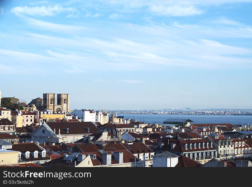 Scenery of Portugal's capital. Scenery of Portugal's capital