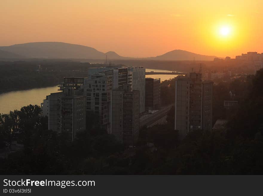 Bratislava sunset