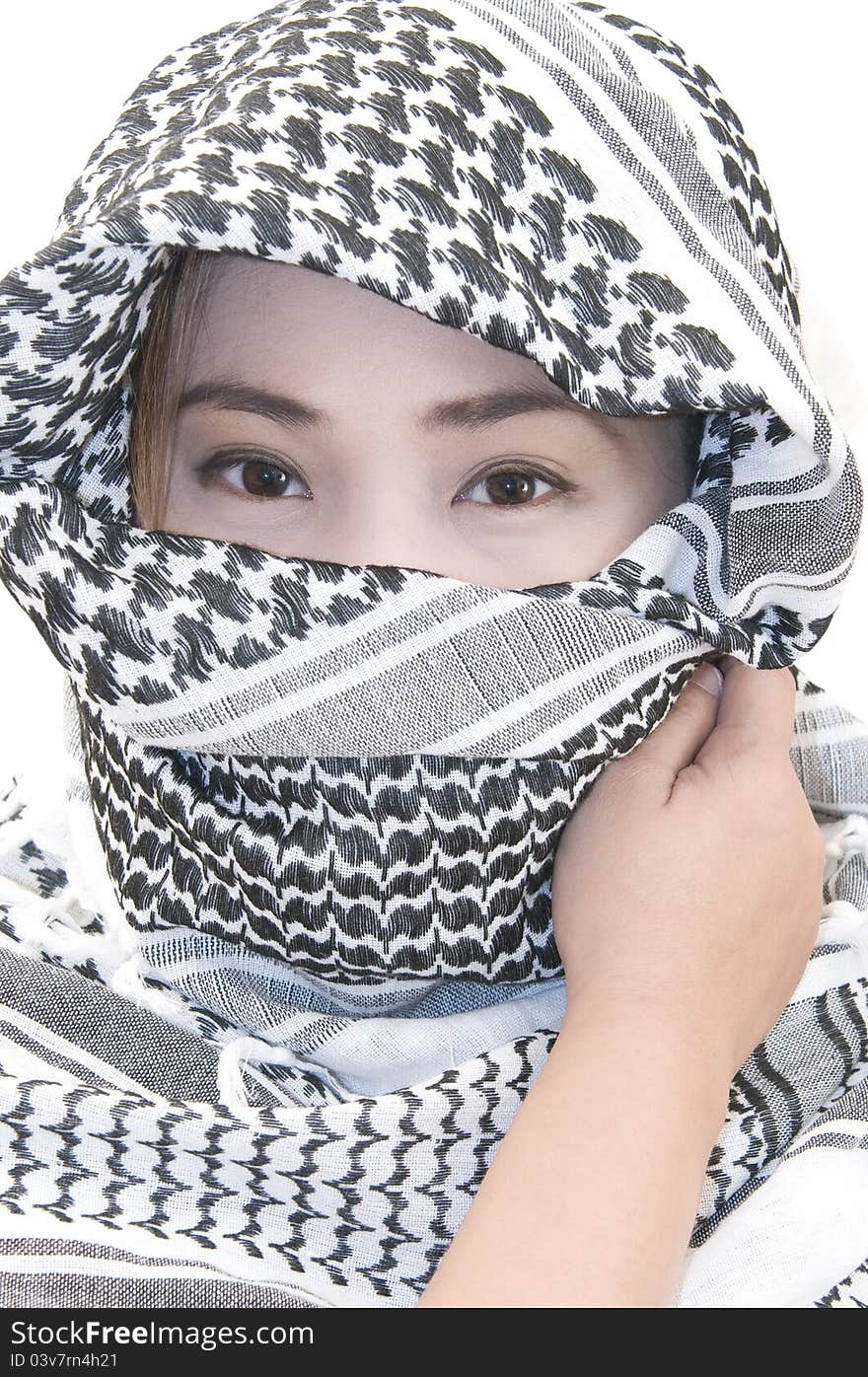 Picture of a Muslim girl from Asia