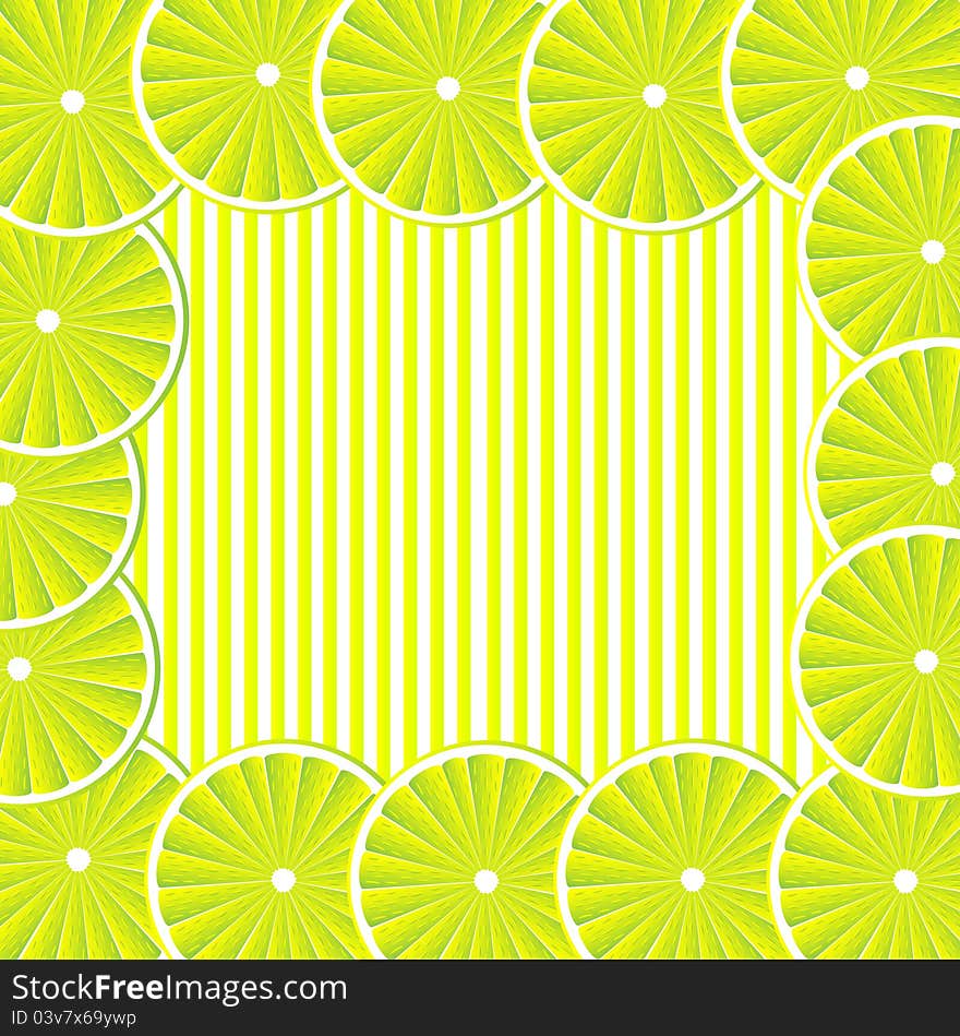 Background with lemon