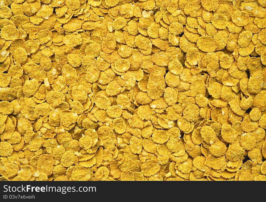 Corn flakes texture background