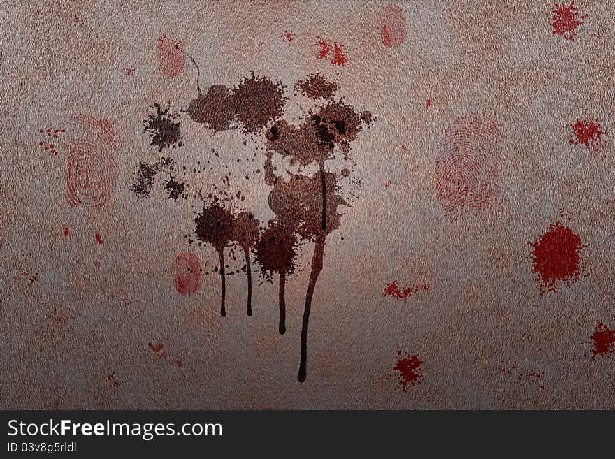 Rough and bloody metal wall surface texture, background. Rough and bloody metal wall surface texture, background.