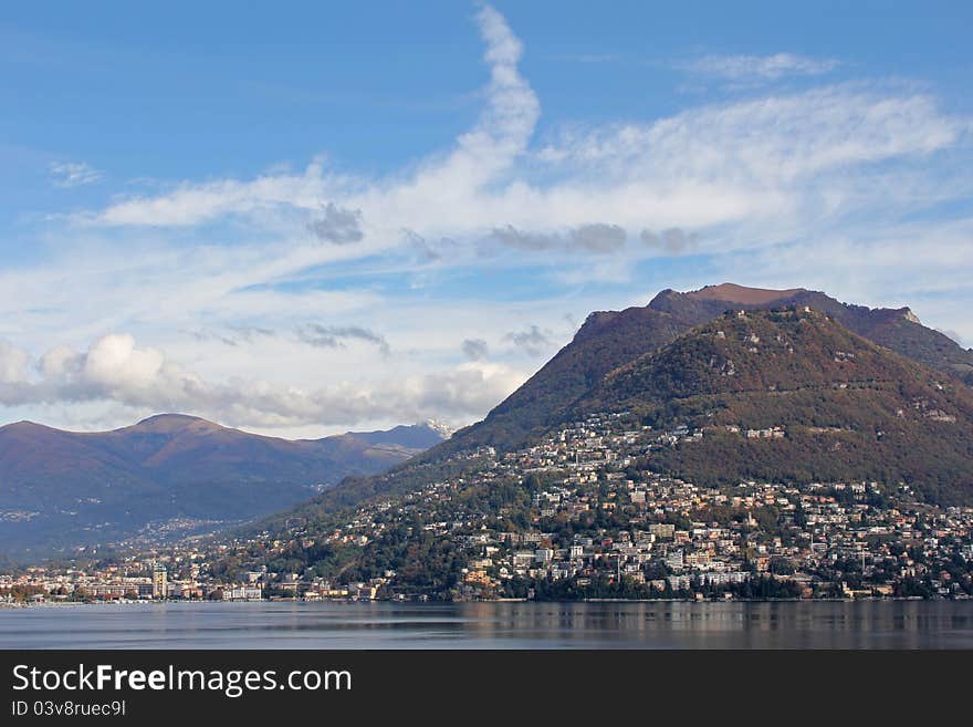 Panoramic of Lugano