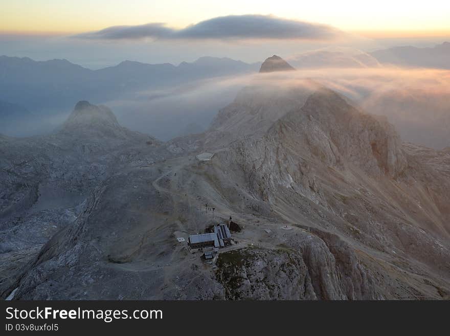 Early morning from Triglav