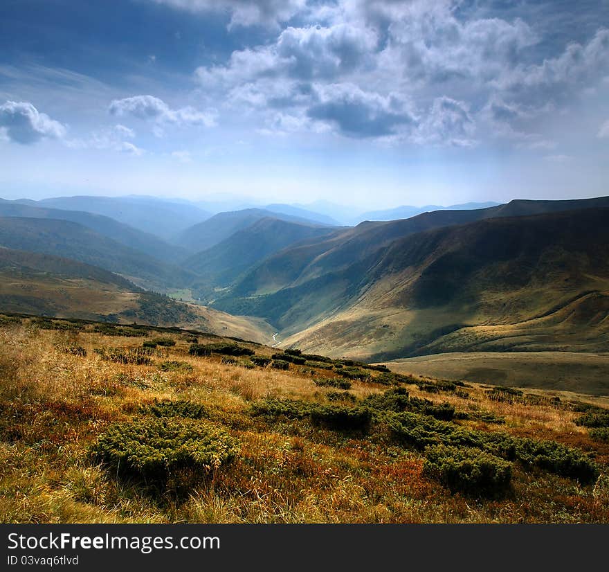 Panorama Of The Carpathians