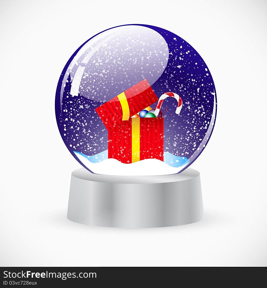 Christmas crystal snow ball