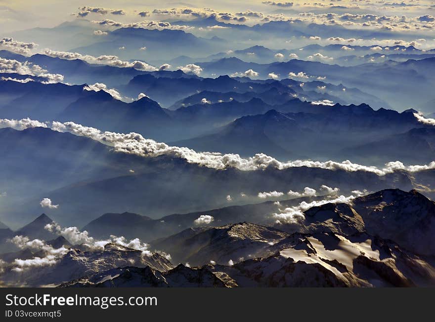 Mountains And Clouds