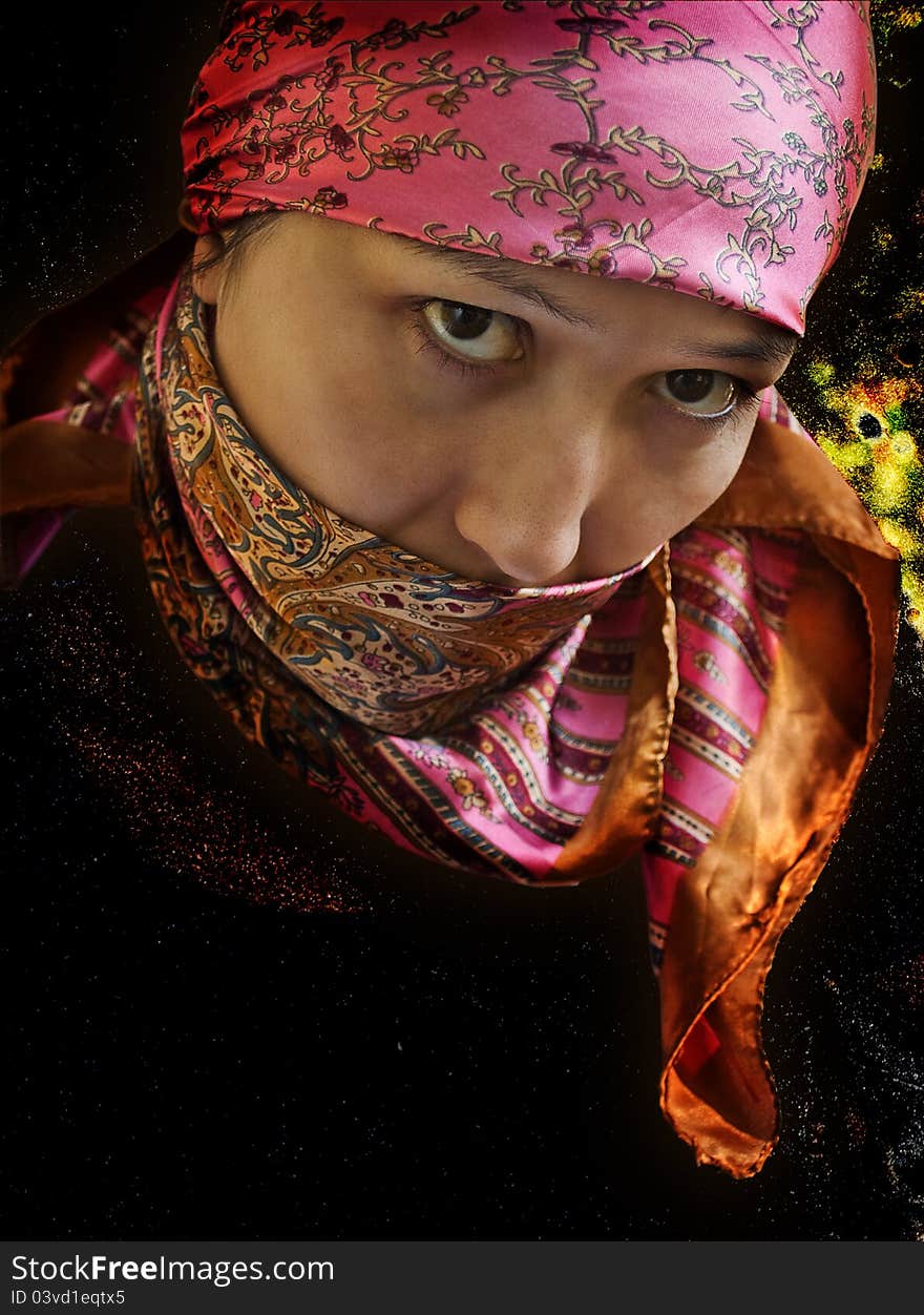 Kazakh woman.