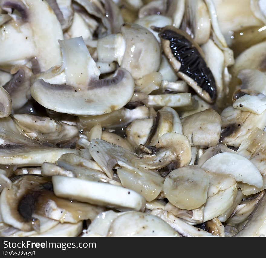 Fresh mushrooms in my house