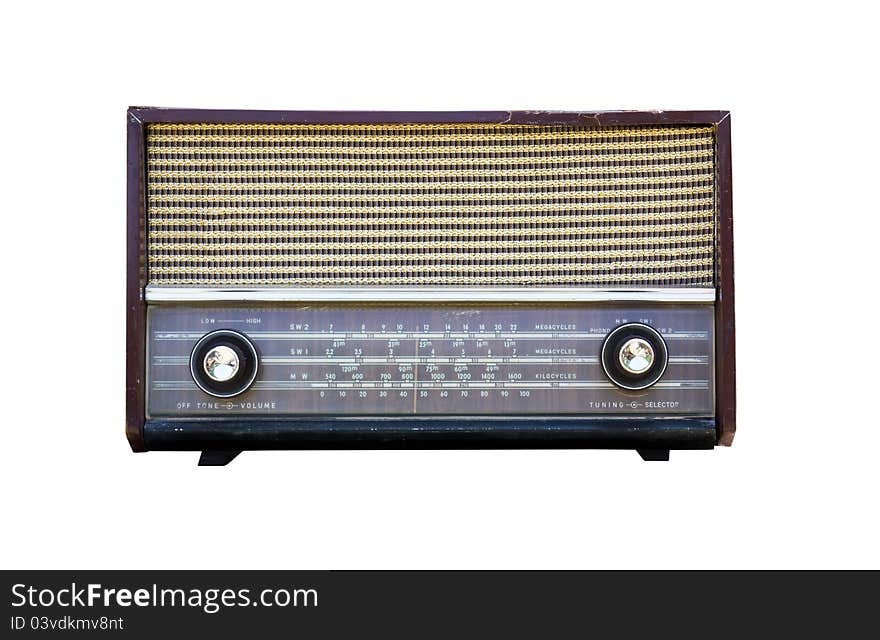 Old Radio Isolated