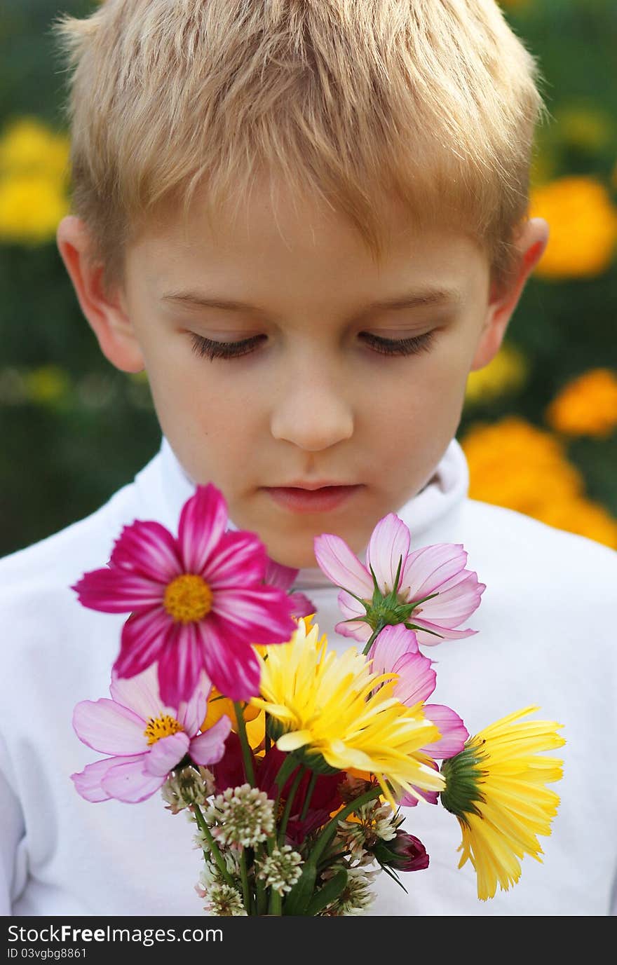 Boy With A Bouquet