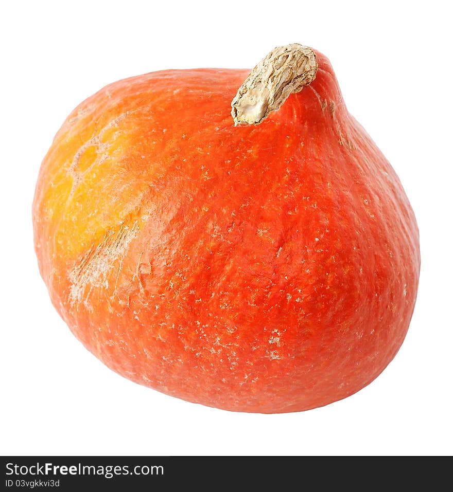 Orange pumpkin isolated on white background