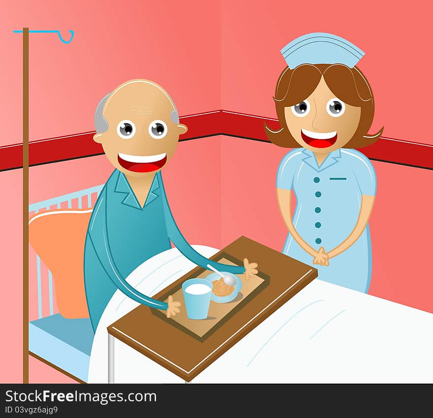 Nurses who are caring for their patients. Nurses who are caring for their patients