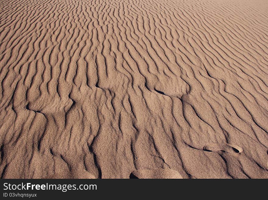 Sand Ripple and Shadow Patterns