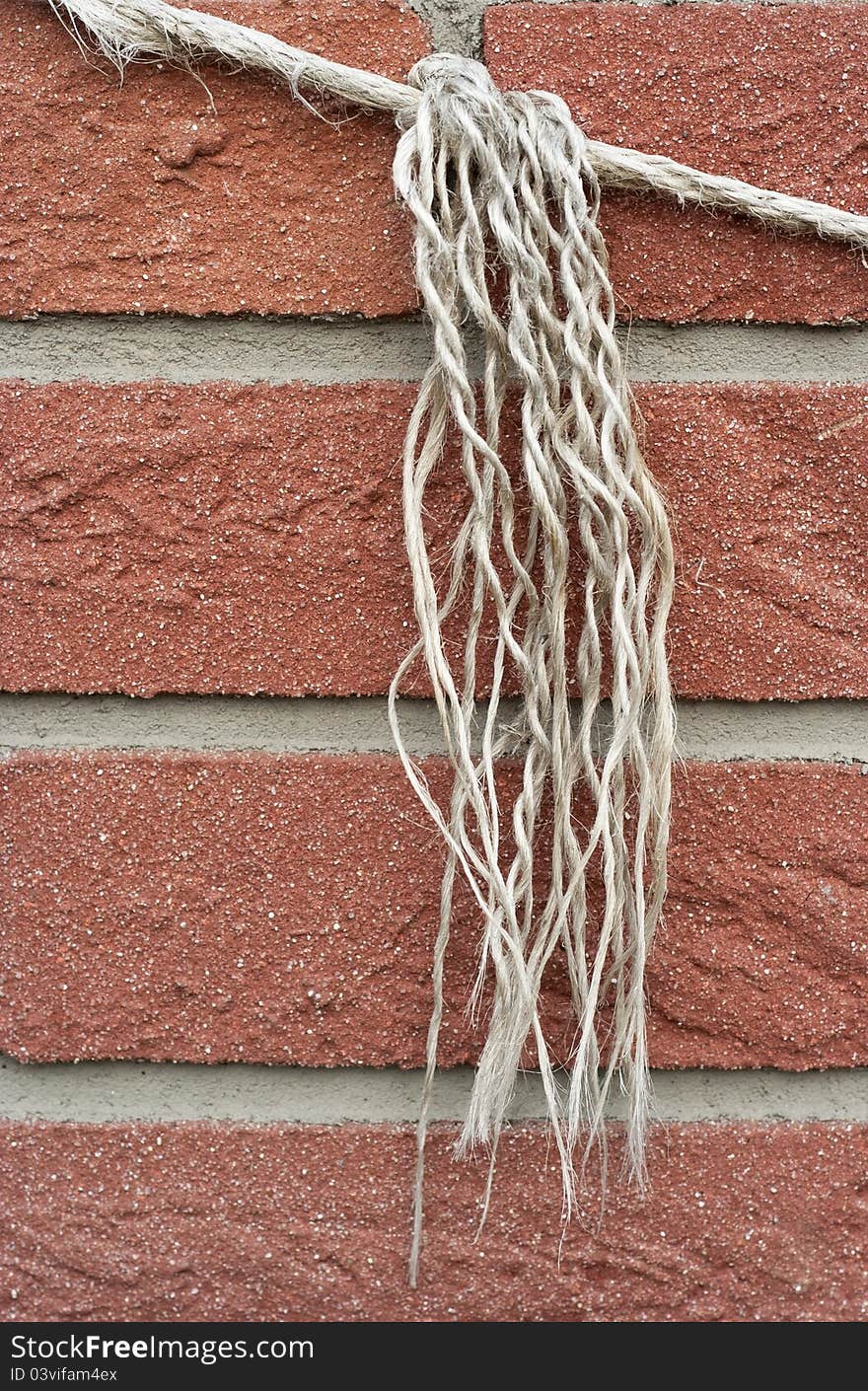 Knotted rope, raw