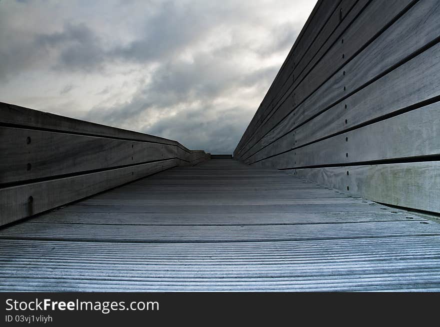 Wooden pier