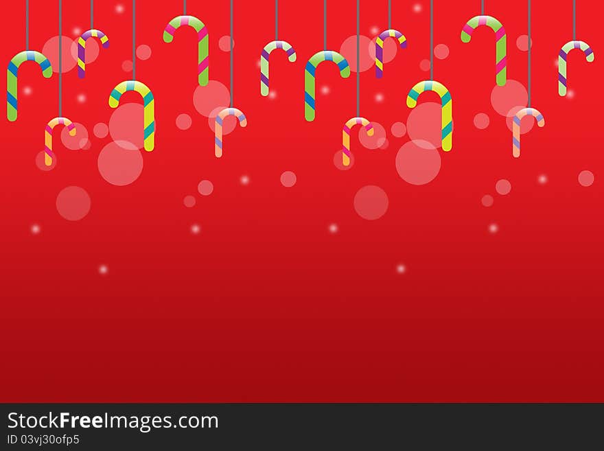 The field of lollipops and candies. logo Merry Christmas!. The field of lollipops and candies. logo Merry Christmas!