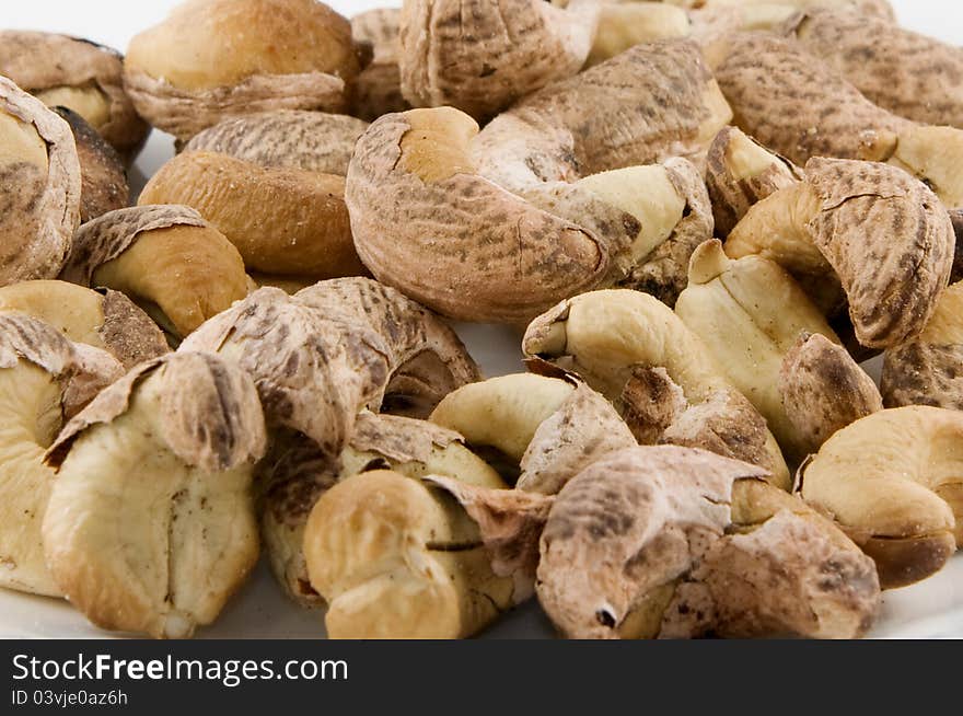 Roasted Cashew Nuts, Closeup