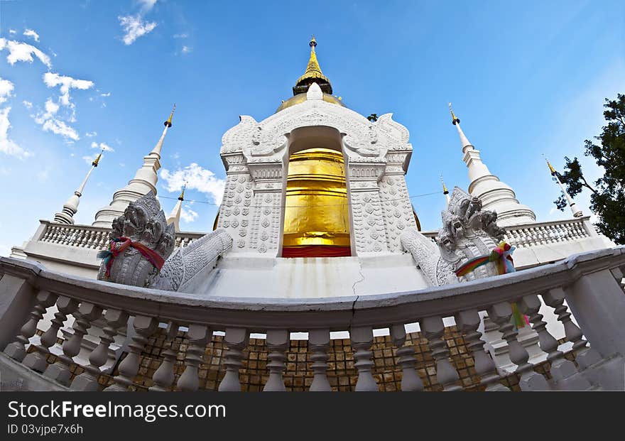 Buddhist temples in Thailand.