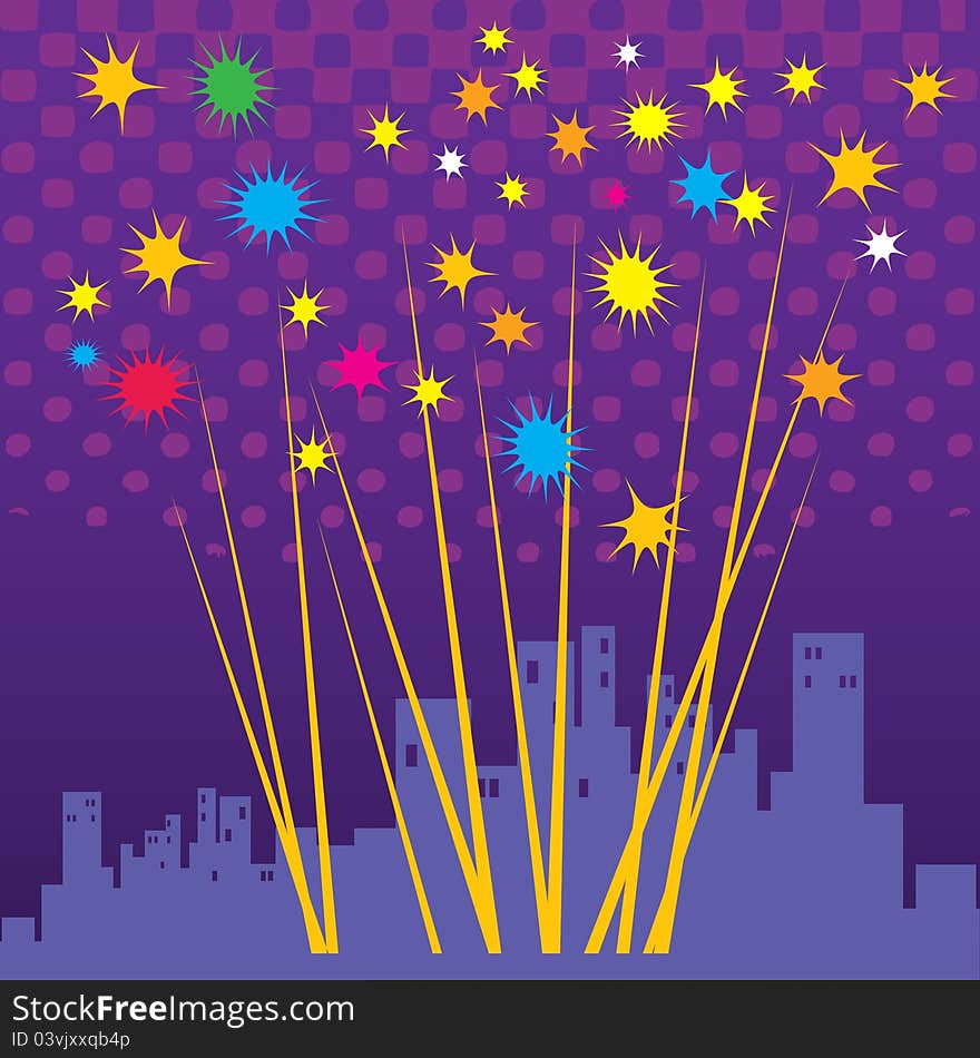 Abstract Fireworks