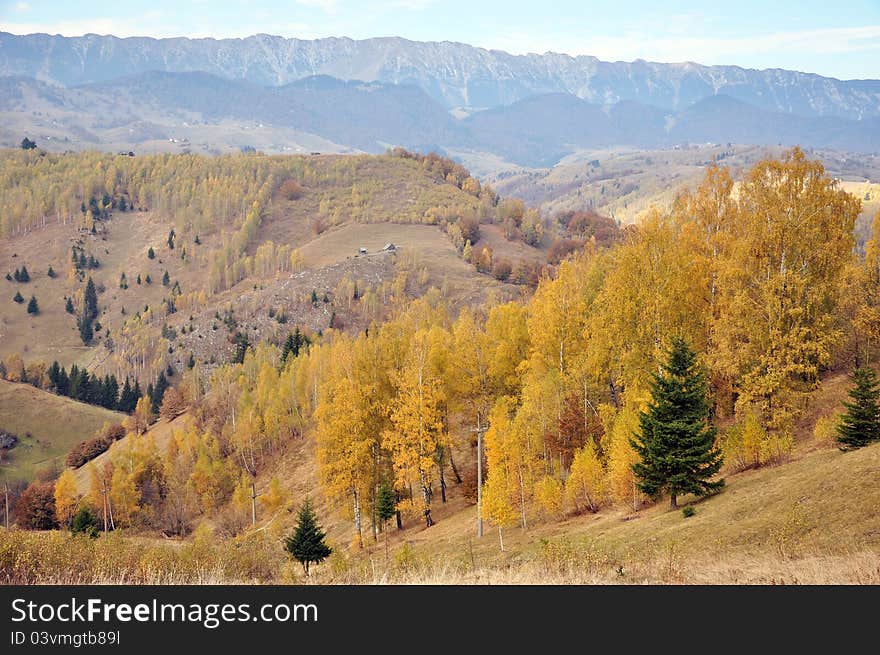 Travel on the mountain top in autumn time. Travel on the mountain top in autumn time