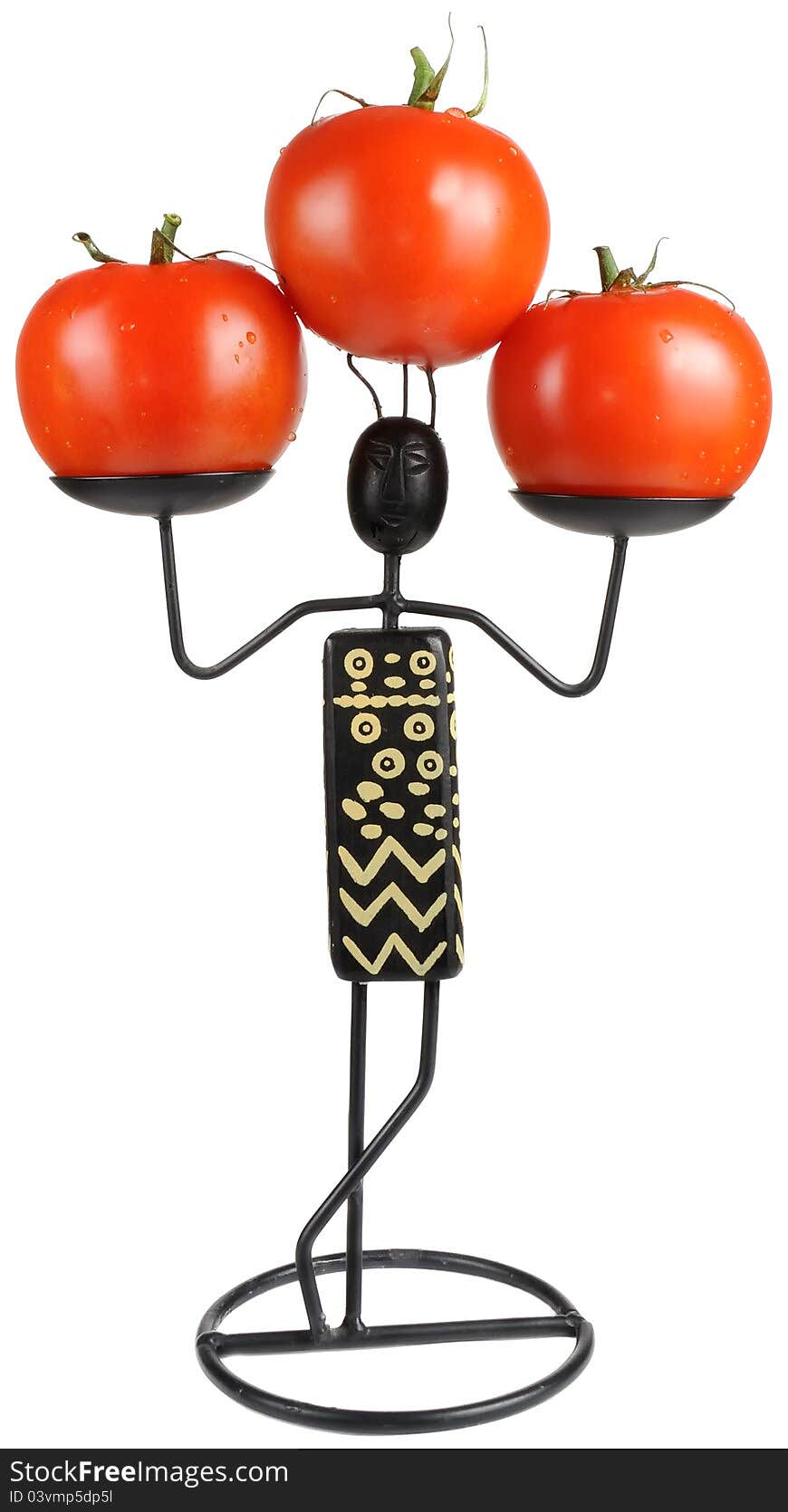 Figurine with Tomatoes