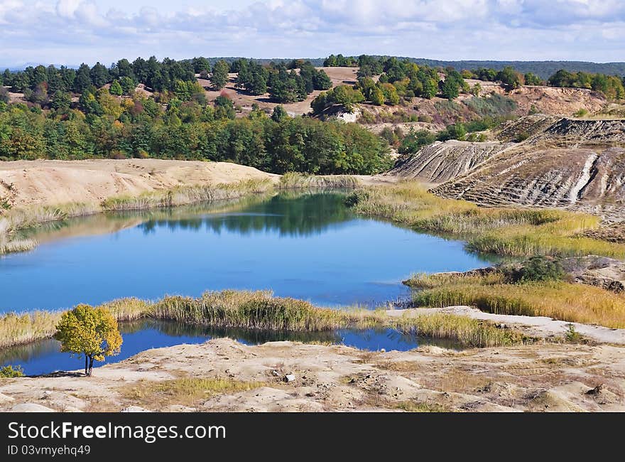 Picture of a small blue lake located in Transylvania, called Blue Lagoon. Picture of a small blue lake located in Transylvania, called Blue Lagoon.