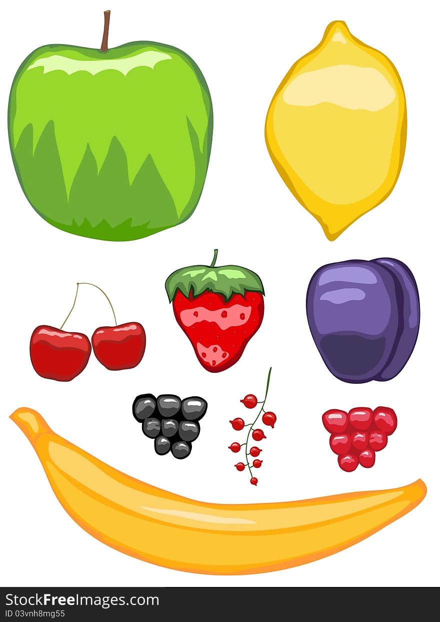 Mouth-watering fruit icons