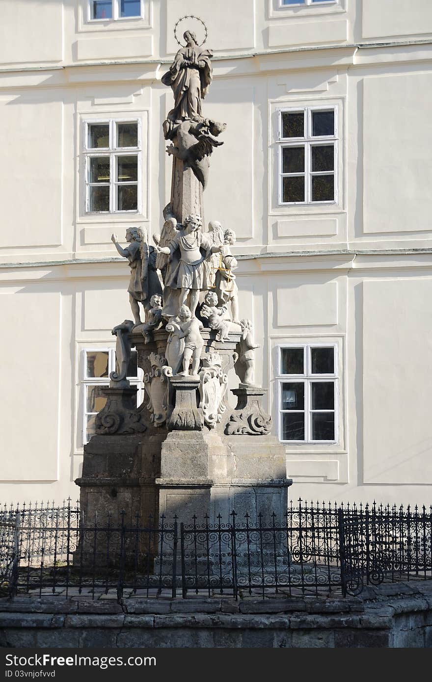 Immaculata Maria pillar Banska Stiavnica, slovakia unesco