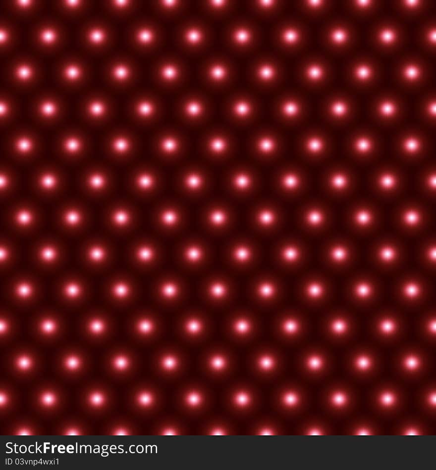 Vector shiny red lights seamless pattern